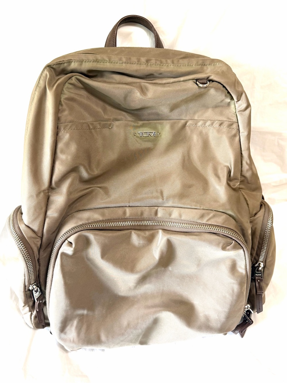 TUMI Voyaguer Nylon Backpack in Taupe